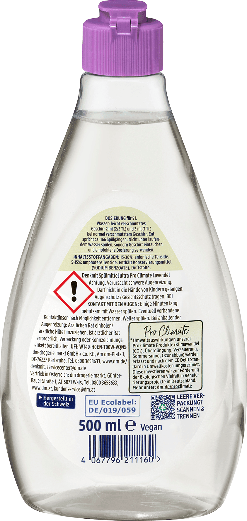 Denkmit Afwasmiddel Ultra Pro Climate Lavendel - Afbeelding 2