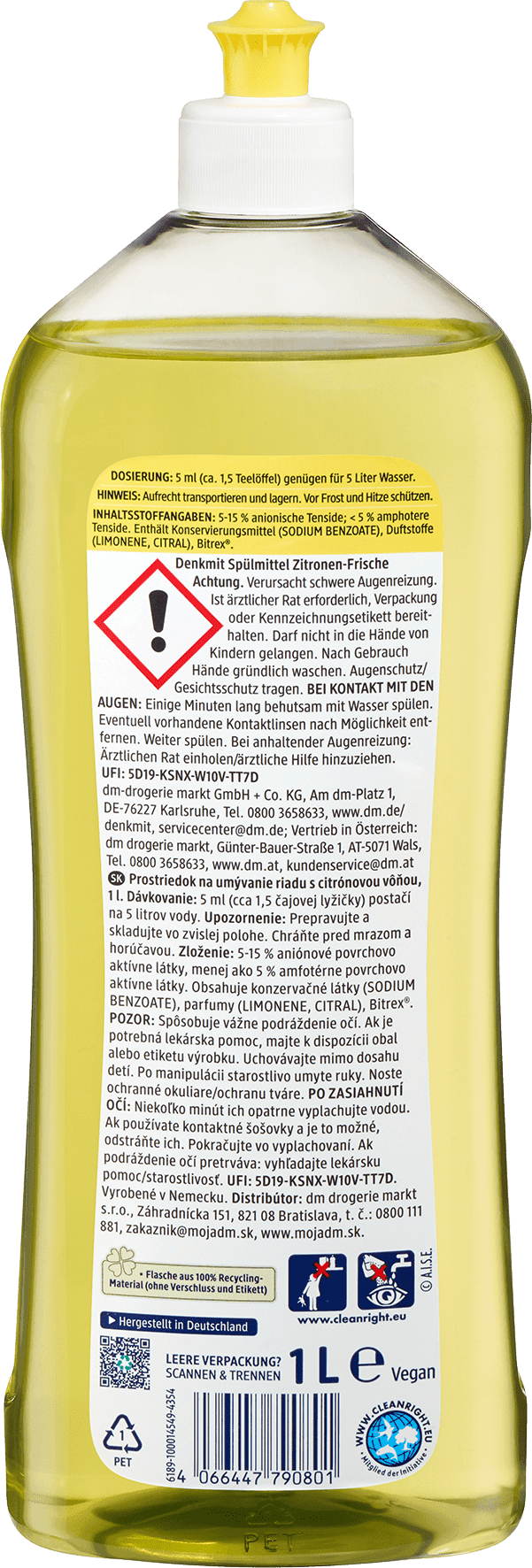 Denkmit Afwasmiddel Citroenfris - Afbeelding 2