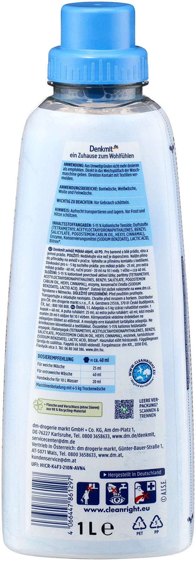 Denkmit Wasverzachter Soft Embrace 40 Wasbeurten - Afbeelding 2