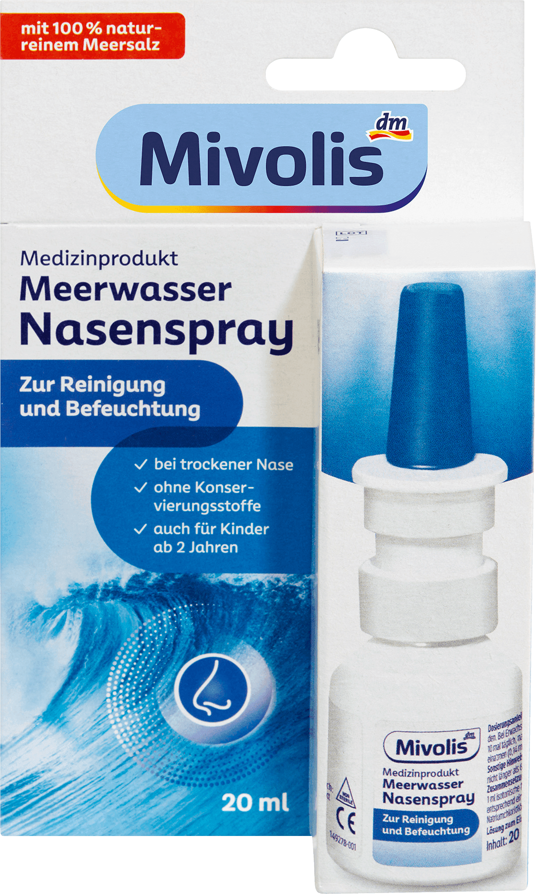 Mivolis Neusspray Met Zeewater 20 ml - Afbeelding 2