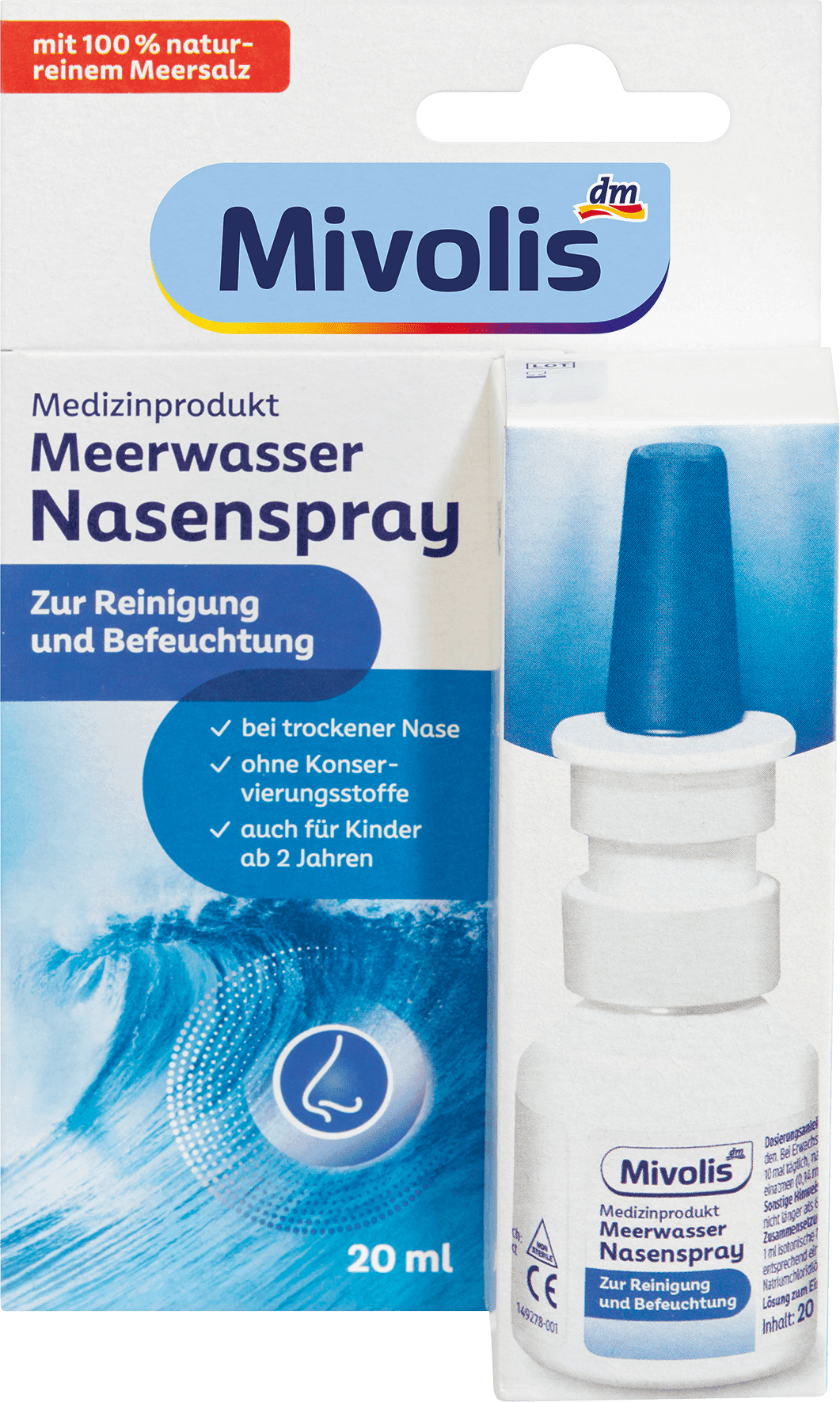 Mivolis Neusspray Met Zeewater 20 ml