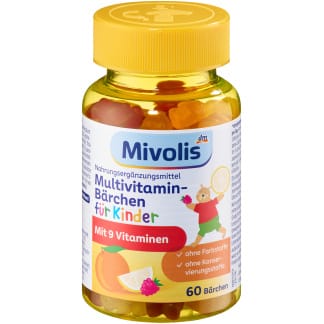 Mivolis Multivitamine Beertjes Voor Kinderen 60 Stuks