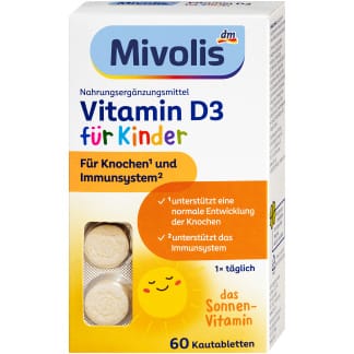 Mivolis Vitamine D3 Kauwtabletten Voor Kinderen 60 Stuks