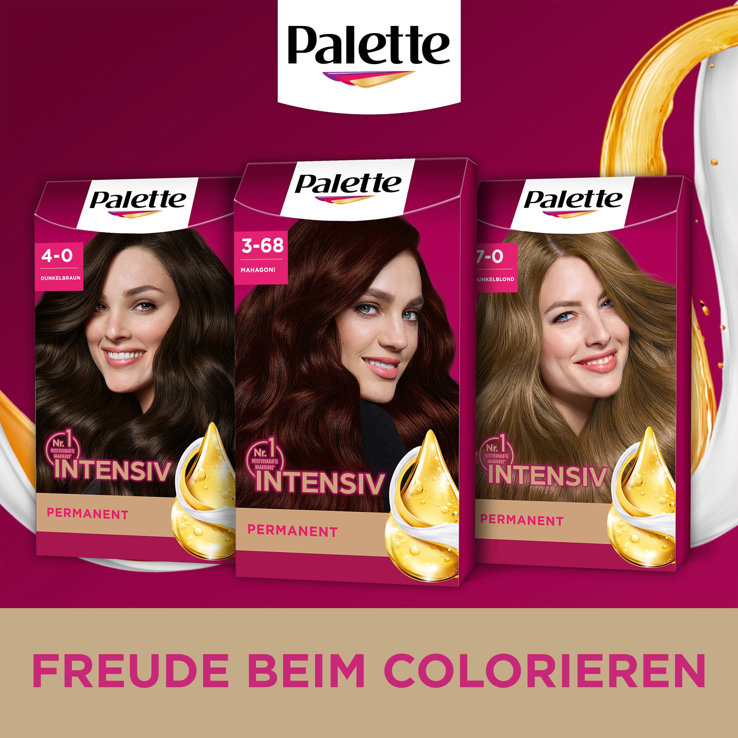 PALETTE Intensive Color Creme Haarkleuring 3-68 Mahonie - Afbeelding 9
