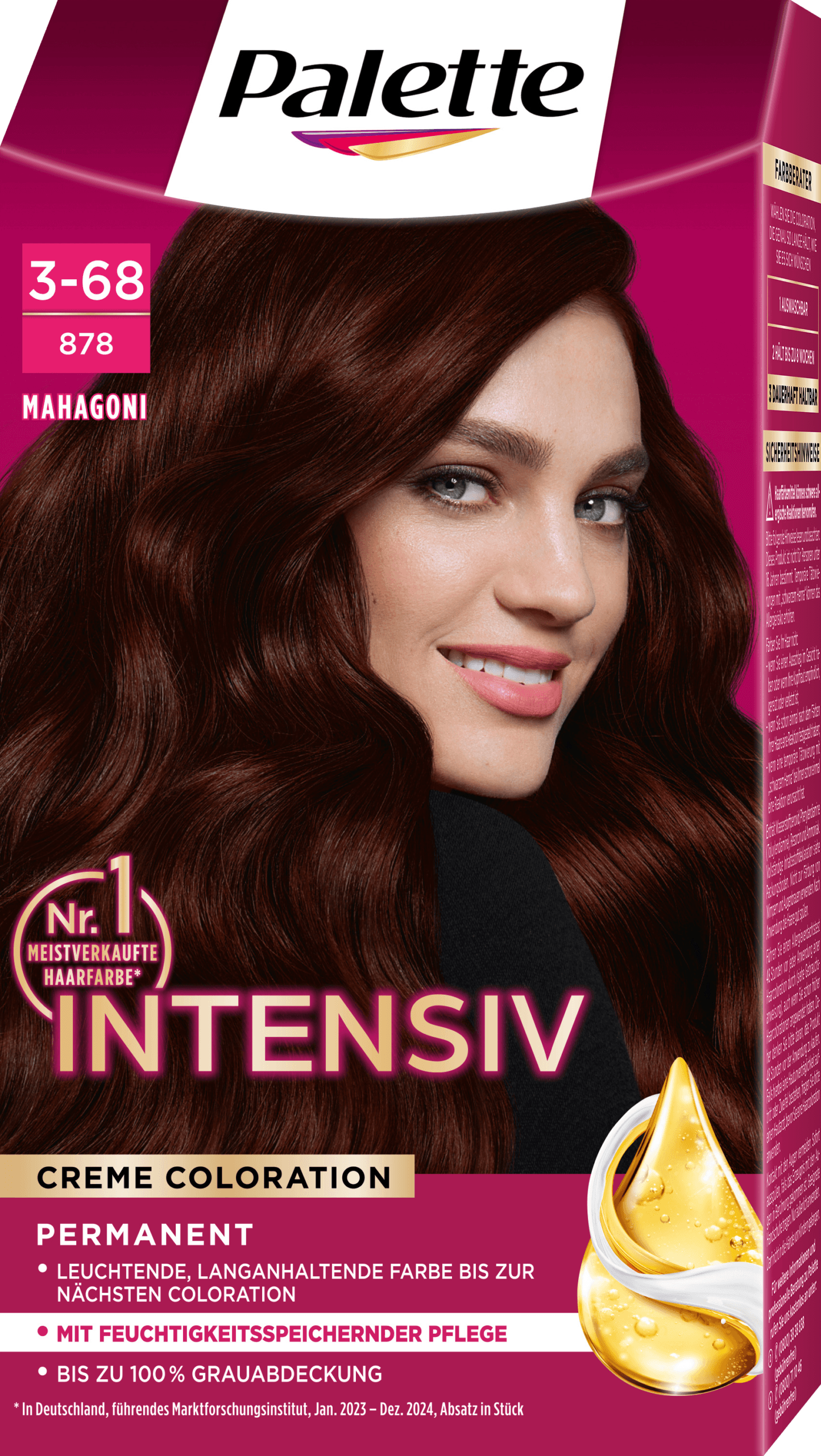 PALETTE Intensive Color Creme Haarkleuring 3-68 Mahonie - Afbeelding 2