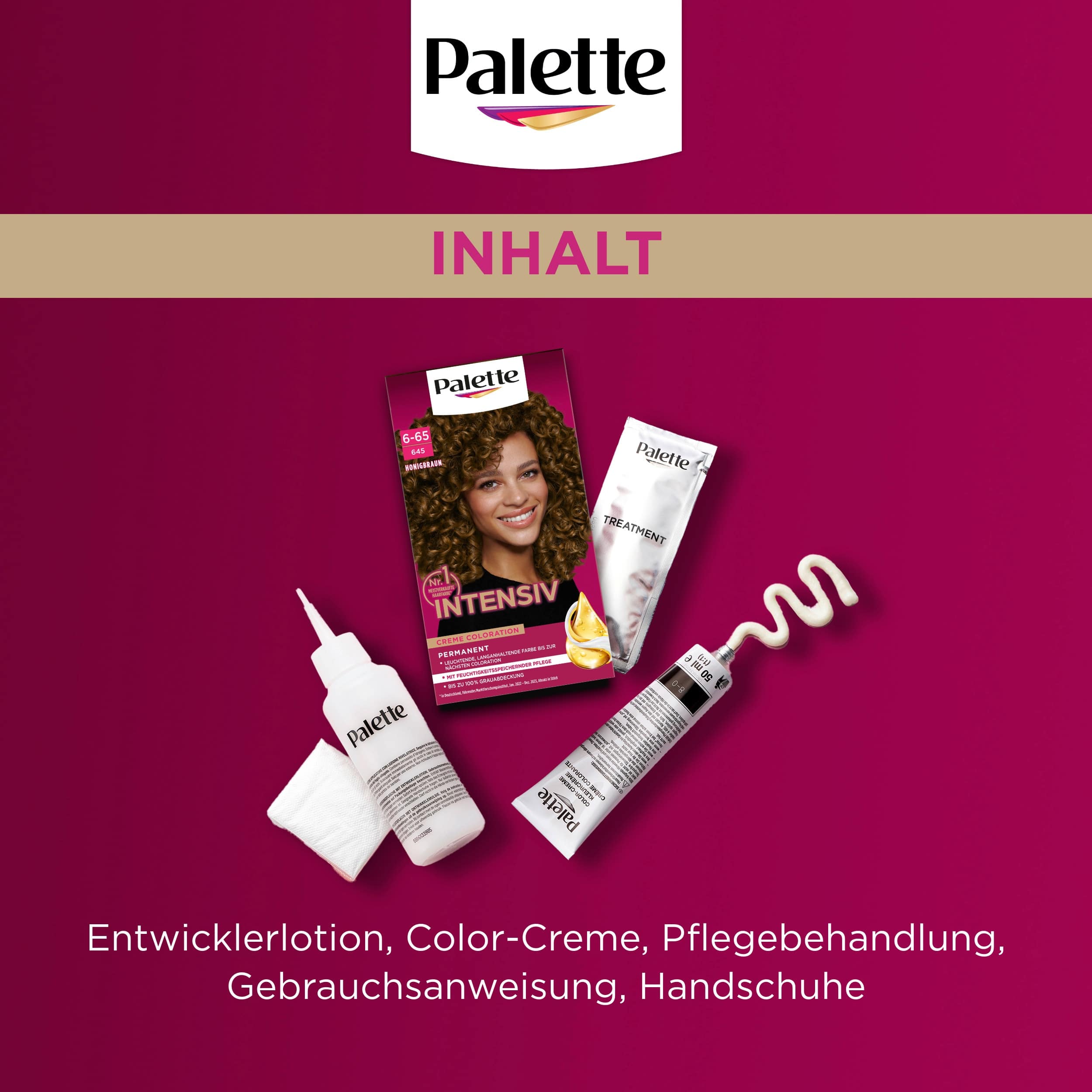Palette Intensive Color Creme Haarverf 6-65 Honingbruin - Afbeelding 5