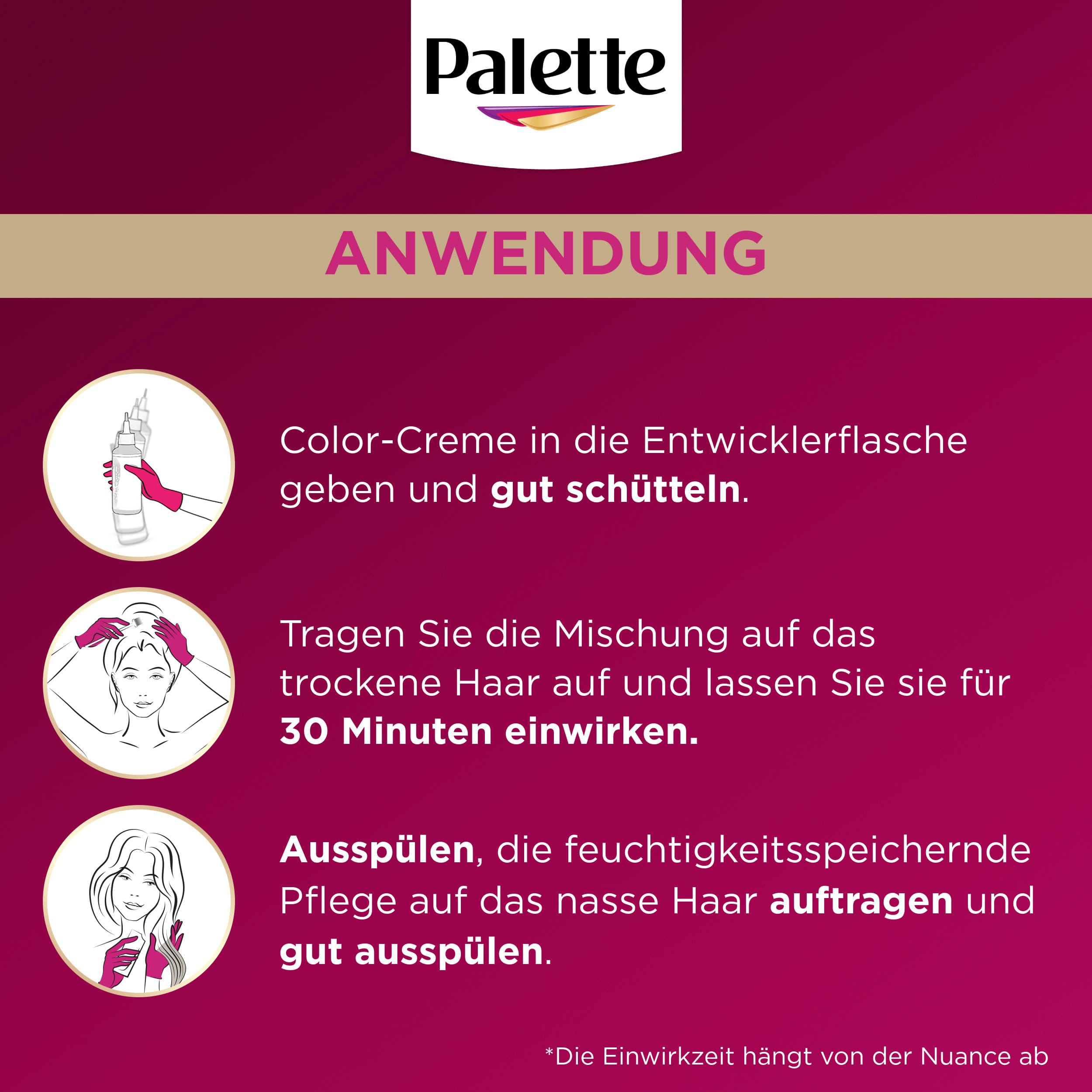 Palette Intensive Color Creme Haarverf 6-65 Honingbruin - Afbeelding 6