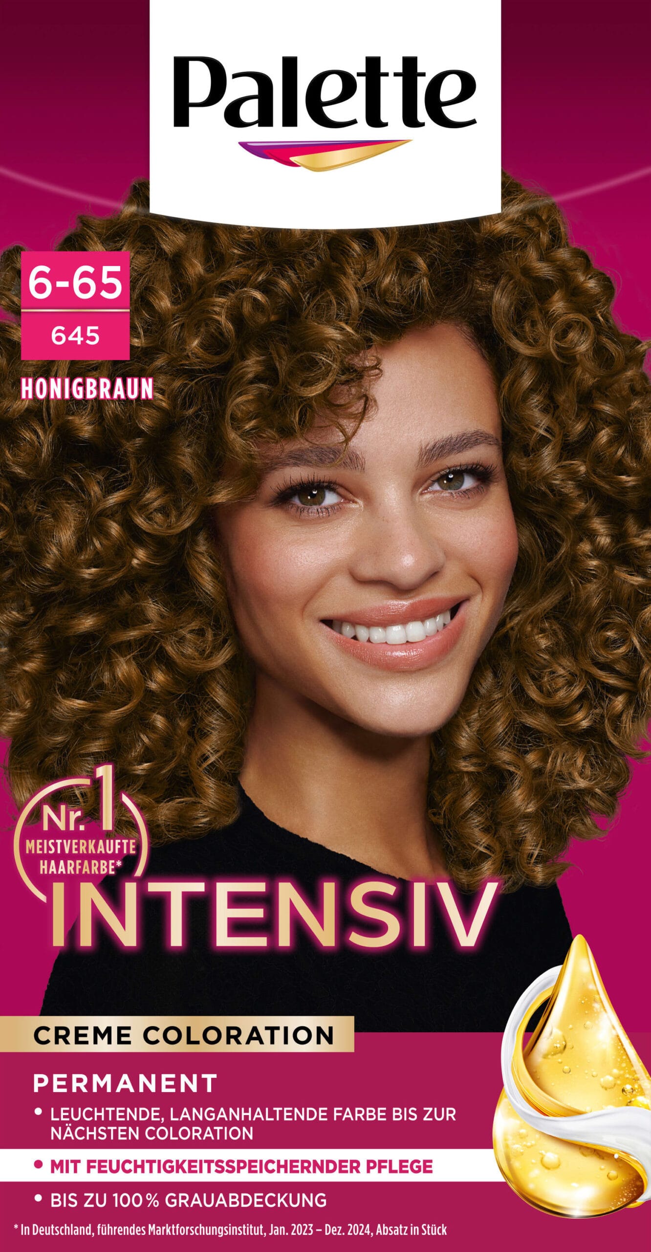 Palette Intensive Color Creme Haarverf 6-65 Honingbruin