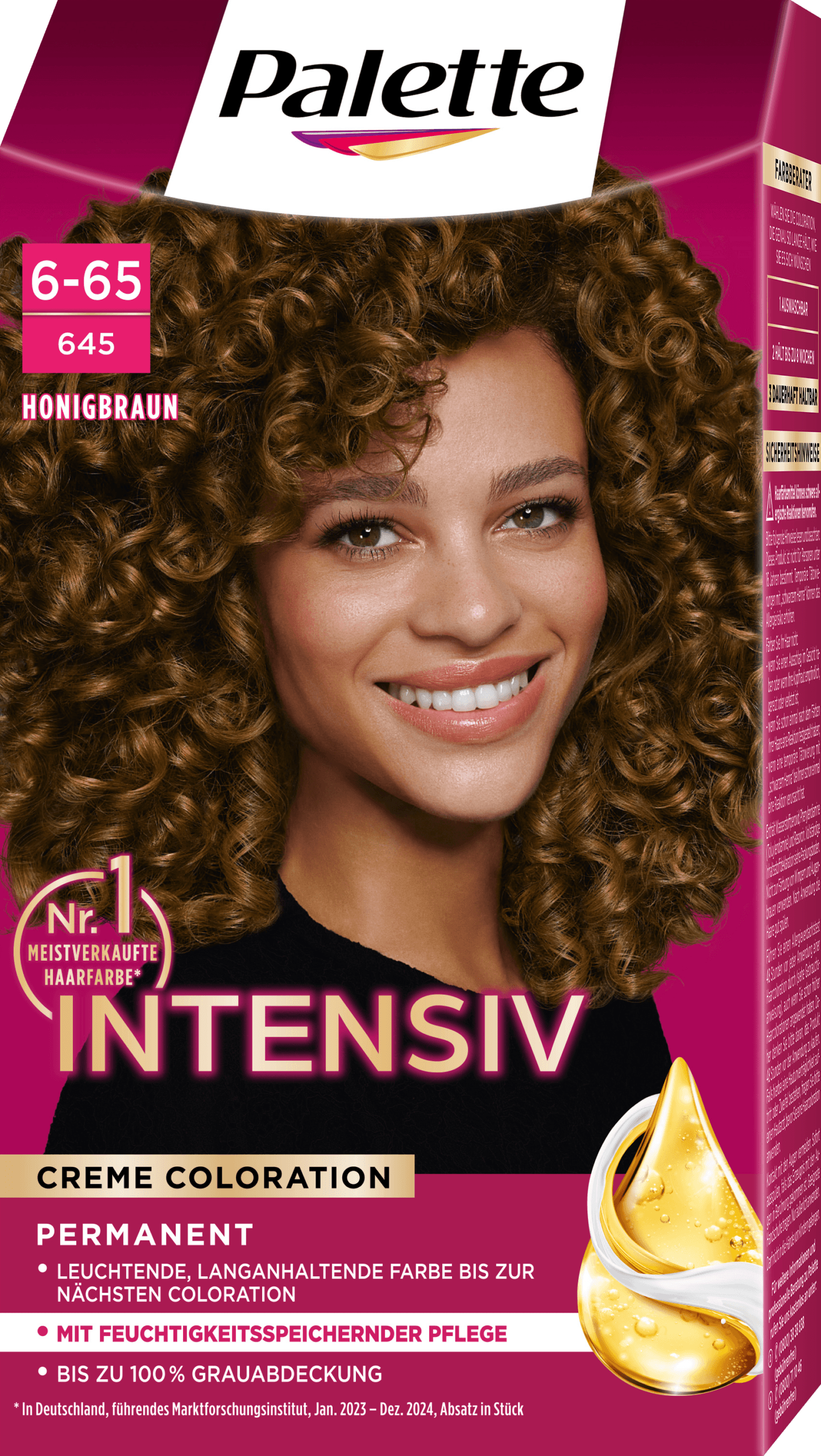 Palette Intensive Color Creme Haarverf 6-65 Honingbruin - Afbeelding 2