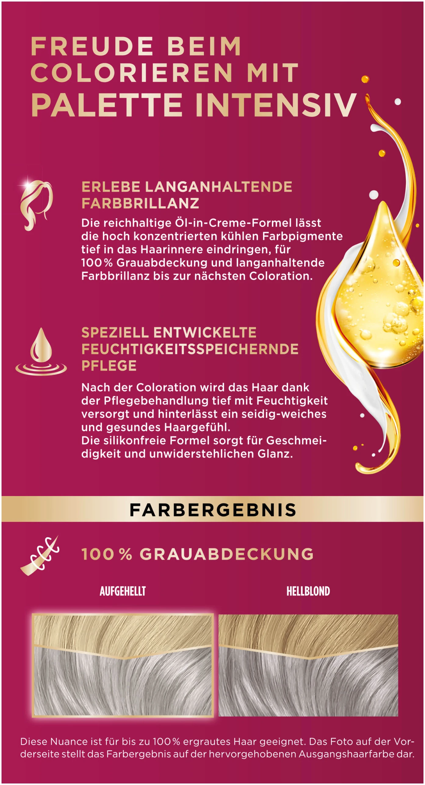 Palette Intensive Color Creme Haarverf U71 Koel Zilvergrijs - Afbeelding 3
