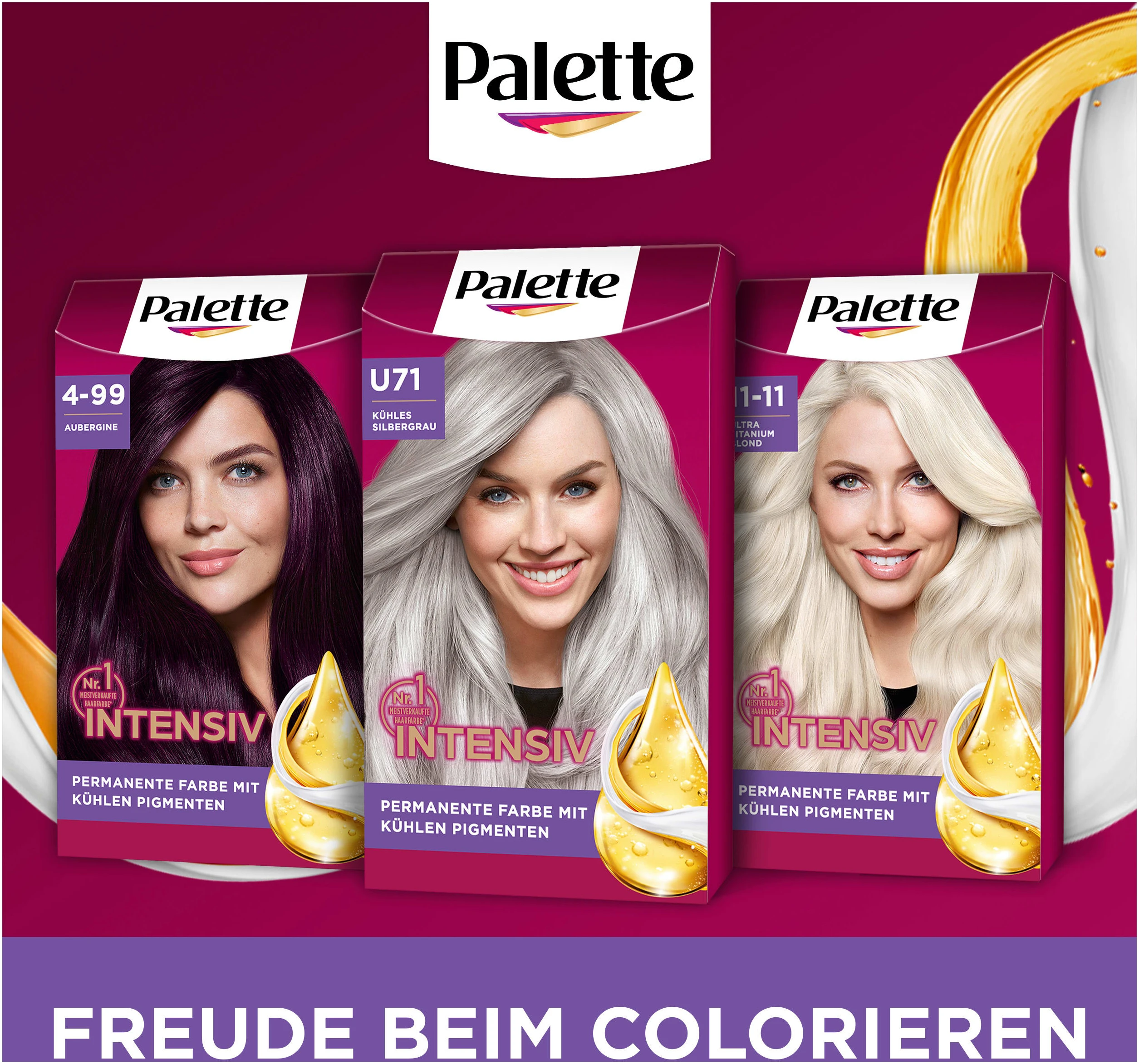 Palette Intensive Color Creme Haarverf U71 Koel Zilvergrijs - Afbeelding 9