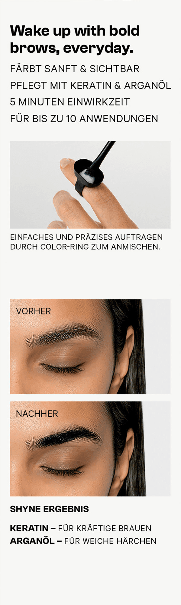 Shyne Professional Wenkbrauwverf Zwart - Afbeelding 2