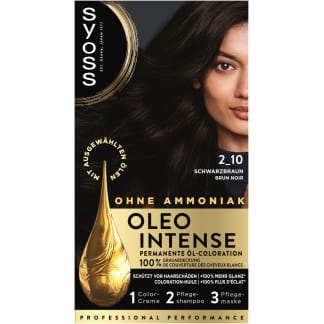 Syoss Oleo Intense Haarverf 2-10 Zwartbruin