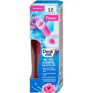 Denkmit WC Reiniger Gel Stempel Flower Navulverpakking