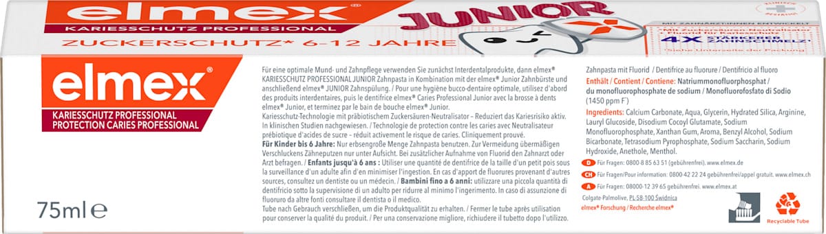 Elmex Tandpasta Junior Cariësbescherming Professional - Afbeelding 3