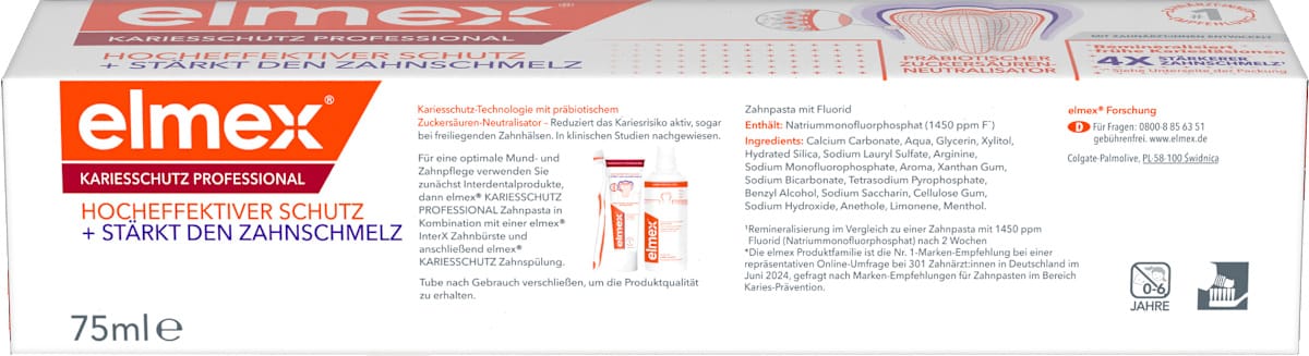 Elmex Tandpasta Cariësbescherming Professional - Afbeelding 3