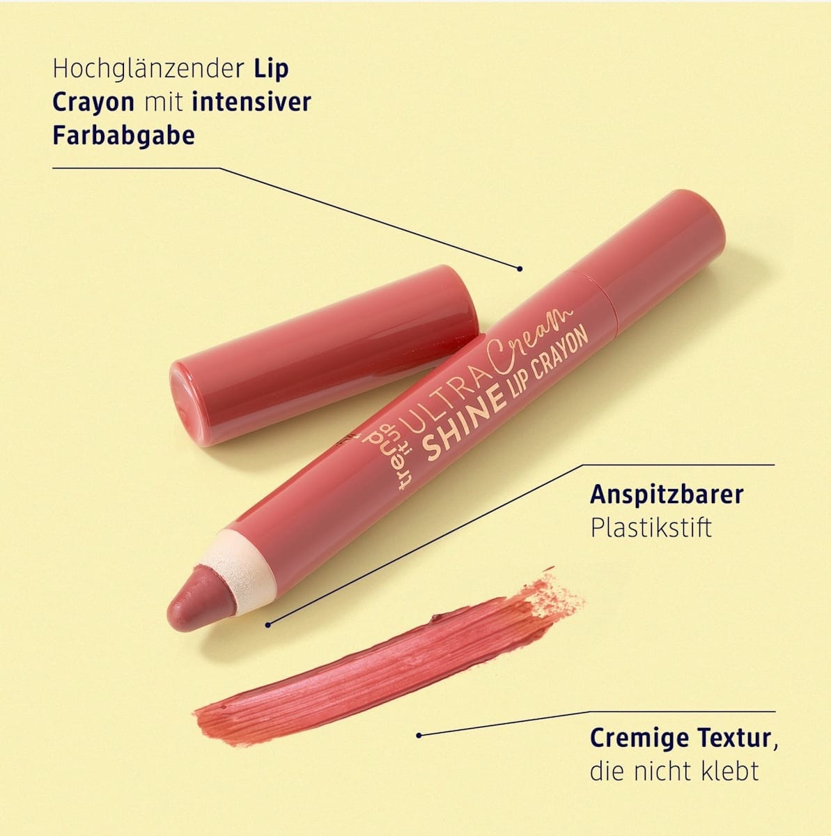trend !t up Lippenstift Ultra Shine Cream Crayon 020 - Afbeelding 5